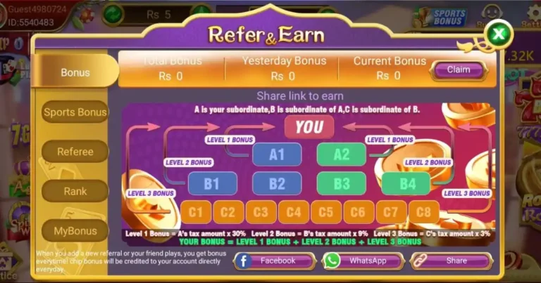 Teen Patti Loot Refer and Earn